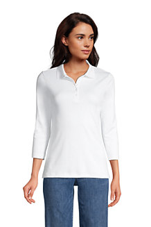 Women's Three-Quarter Sleeve Supima Polo Shirt  