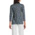 Women's Petite 3/4 Sleeve Supima Cotton Polo Shirt, Back