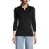 Women's 3/4 Sleeve Supima Cotton Polo Shirt, Front