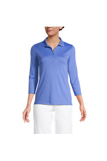 Women's Three-Quarter Sleeve Supima Polo Shirt 