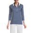 Women's 3/4 Sleeve Supima Cotton Polo Shirt, Front