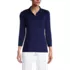 Women's 3/4 Sleeve Supima Cotton Polo Shirt, Front