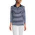 Women's 3/4 Sleeve Supima Cotton Polo Shirt, Front