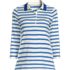 Women's Plus Size Supima Cotton 3/4 Sleeve Polo Shirt, Front