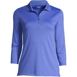 Women's Plus Size Supima Cotton 3/4 Sleeve Polo Shirt, Front