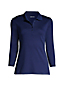 Supima-Poloshirt mit 3/4-Ärmeln für Damen
