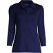 Women's 3/4 Sleeve Supima Cotton Polo Shirt, Front