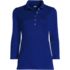 Women's 3/4 Sleeve Supima Cotton Polo Shirt, Front