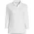 School Uniform Women's Plus Size Supima Cotton 3/4 Sleeve Polo Shirt, Front