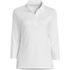 School Uniform Women's Plus Size Supima Cotton 3/4 Sleeve Polo Shirt, Front