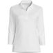 School Uniform Women's Plus Size Supima Cotton 3/4 Sleeve Polo Shirt, Front