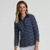 Women's 3/4 Sleeve Supima Cotton Polo Shirt, alternative image