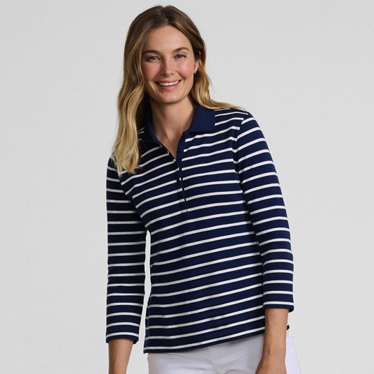 Womens Plus Size Supima Cotton Polo Shirts | Lands' End