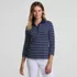 Women's 3/4 Sleeve Supima Cotton Polo Shirt, Front