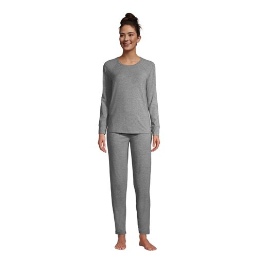 Women's Brushed Jersey Slim Leg Loungewear Pyjamas