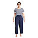 Women's Plus Size Lounge Short Sleeve Crewneck Pajama T-shirt, alternative image