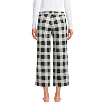 Weite Jersey Pyjama-Hose in 7/8-Länge für Damen image number 1