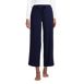 Women's Lounge Mid Rise Wide Leg Crop Pajama Pants, Front