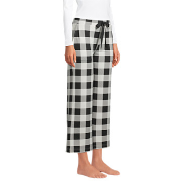 Weite Jersey Pyjama-Hose in 7/8-Länge für Damen image number 2