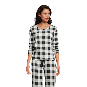 Weite Jersey Pyjama-Hose in 7/8-Länge für Damen image number 8