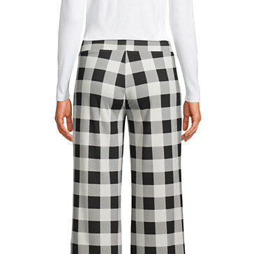 Weite Jersey Pyjama-Hose in 7/8-Länge für Damen image number 6