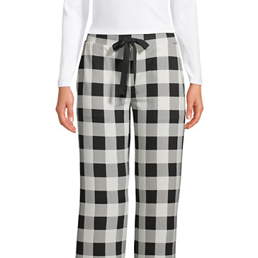 Weite Jersey Pyjama-Hose in 7/8-Länge für Damen image number 5