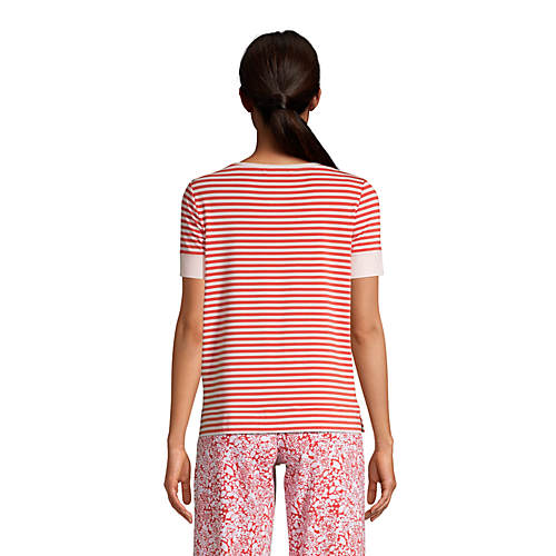 Women's Lounge Short Sleeve Crewneck Pajama T-shirt - Secondary