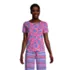 Women's Lounge Short Sleeve Crewneck Pajama T-shirt, Front