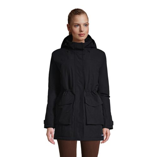 Lands end petite rain on sale jackets