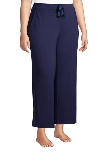 plus size wide leg lounge pants