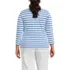 Women's Plus Size Supima Cotton 3/4 Sleeve Polo Shirt, Back