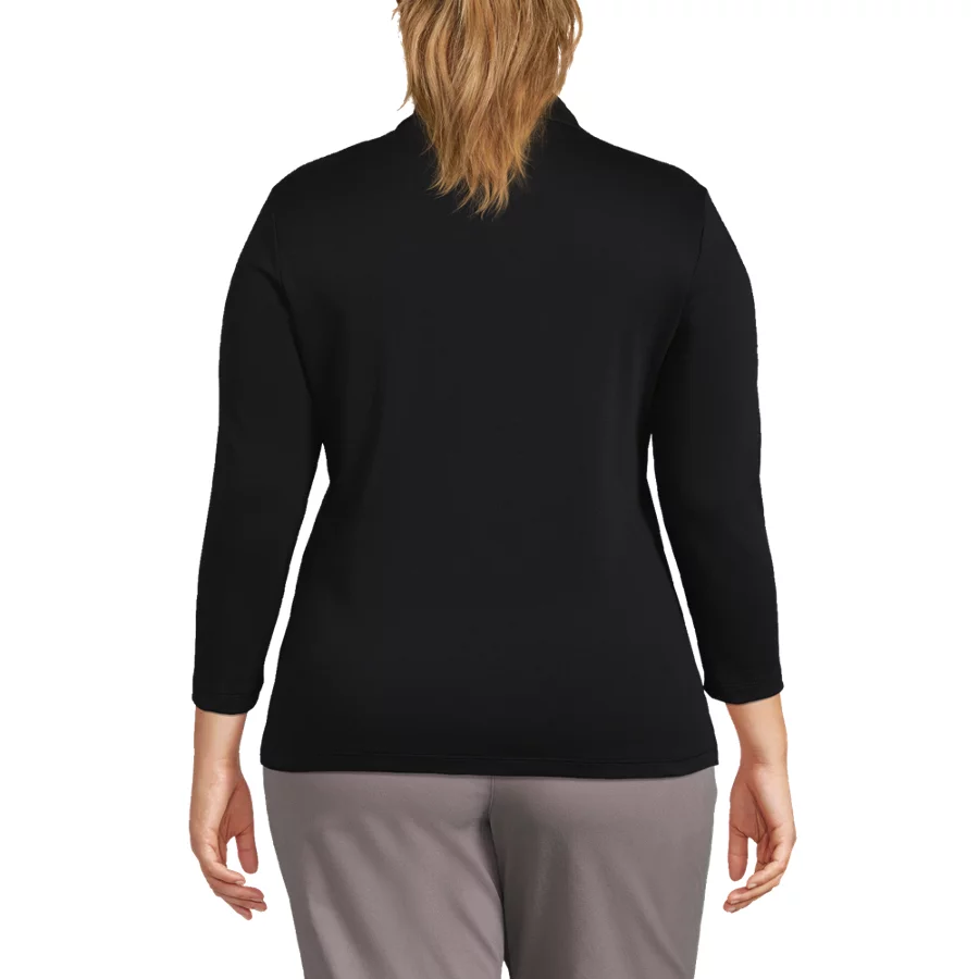 Women's 34 Sleeve Supima Cotton Polo Shirt view 4