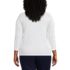 School Uniform Women's Plus Size Supima Cotton 3/4 Sleeve Polo Shirt, Back