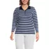Women's Plus Size Supima Cotton 3/4 Sleeve Polo Shirt, Front