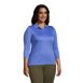 Women's Plus Size Supima Cotton 3/4 Sleeve Polo Shirt, alternative image