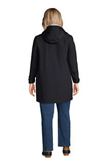 Women's Plus Size Squall Waterproof Raincoat with Hood, Back
