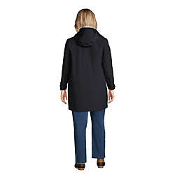 Women's Plus Size Squall Hooded Waterproof Raincoat, Back