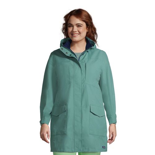 lands end plus size womens coats