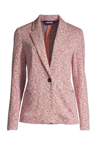 Blazer Sport Knit Jacquard Femme Stature Standard Lands End