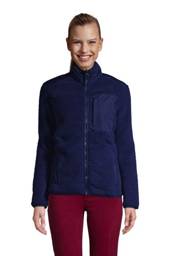 women's polo fleece jacket