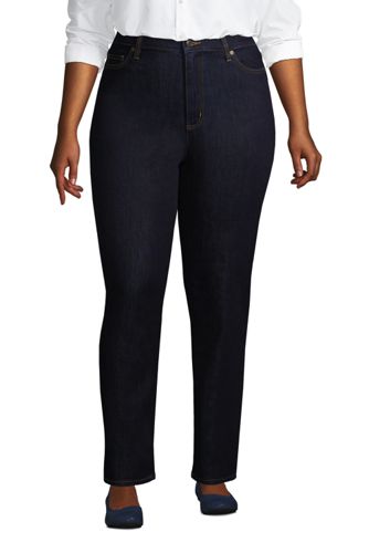 lands end high rise slim ankle jean