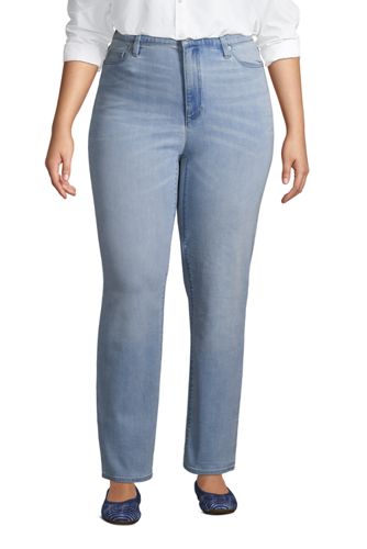 lands end high rise slim ankle jean