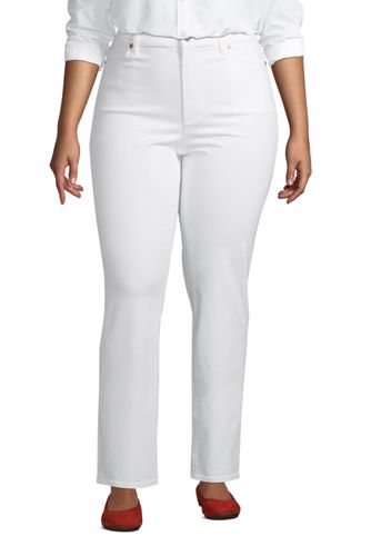 lands end high rise slim ankle jean