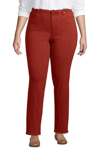 lands end high rise slim ankle jean
