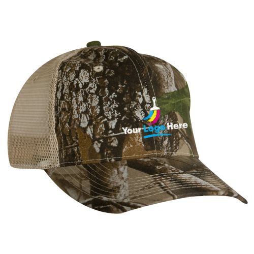 Real Tree Camo Embroidered Trucker Hat