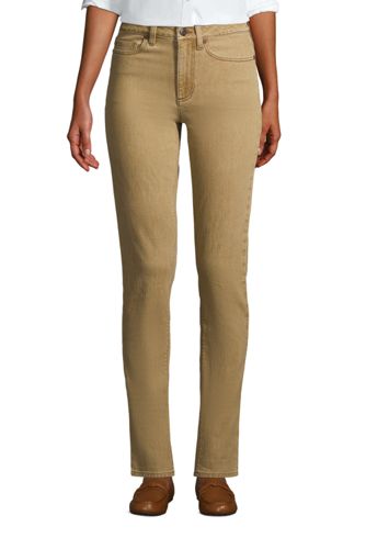 women's colored straight leg jeans