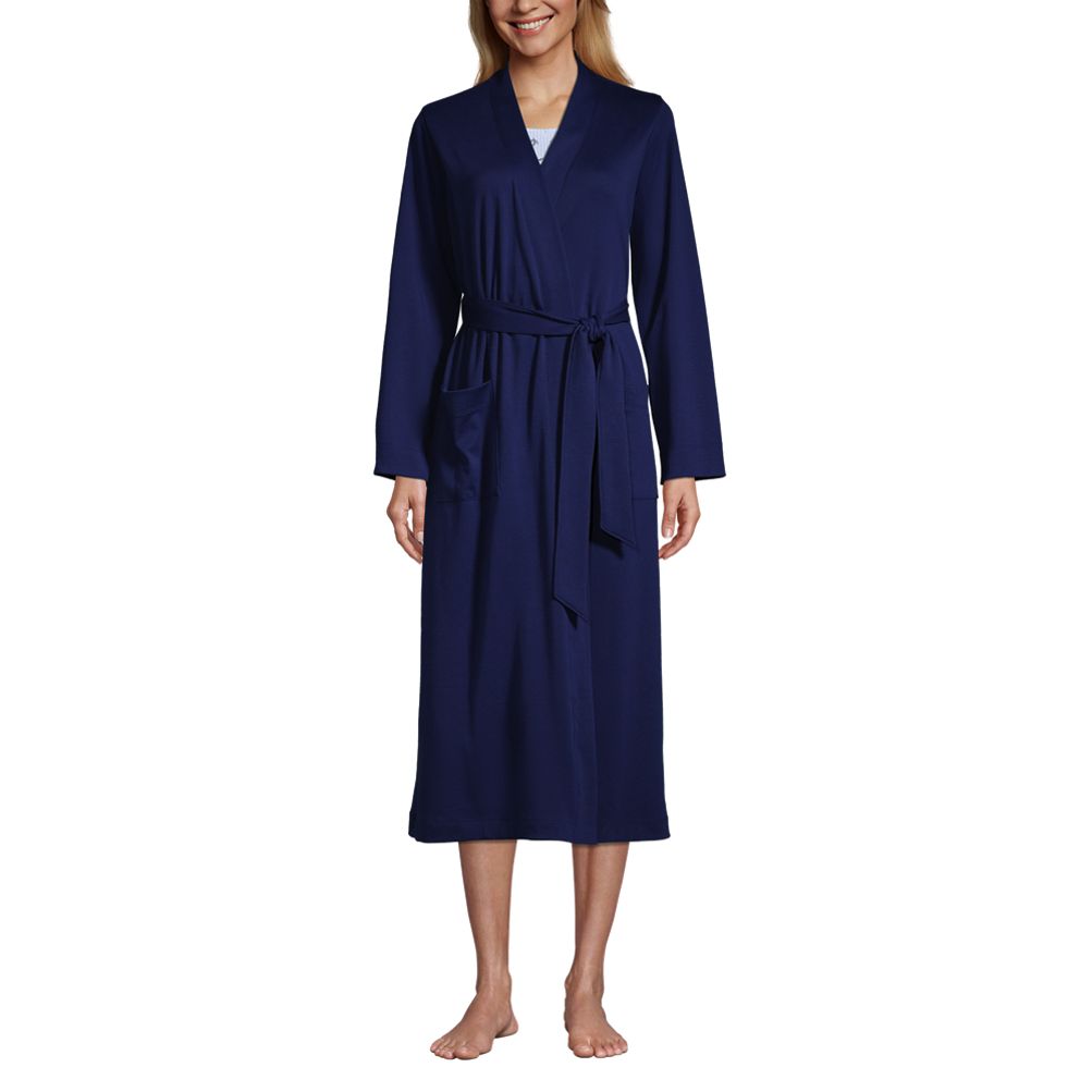 Women's Supima Cotton Long Robe | Lands' End