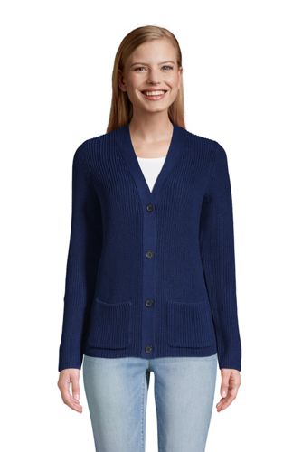 shaker stitch cardigan