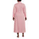 Women's Plus Size Supima Cotton Long Robe, Back