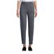 Women's Petite Sport Knit High Rise Elastic Waist Pull On Tapered Trouser Pants, Front